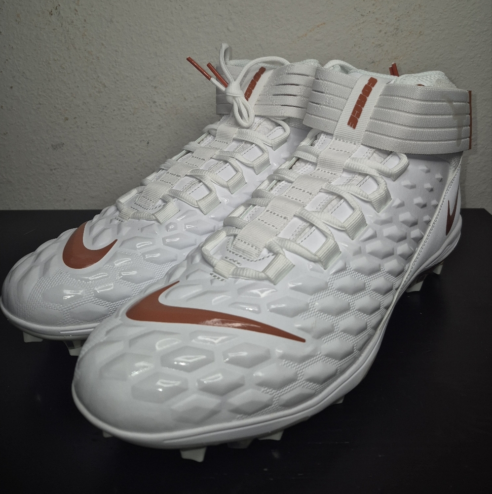 Nike Force Savage Pro 2 Football Cleats Texas Longhorns PE Lineman CI9869-101